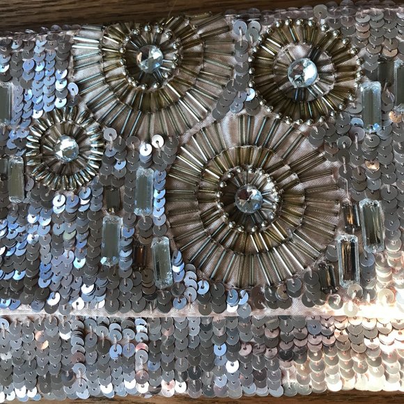 ALDO Pink Sequin Clutch - Picture 2 of 9